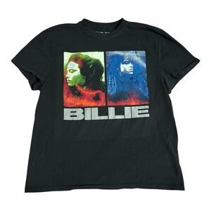 Billie Eilish BE Hit Me Hard & Soft Double Portrait Paris Graphic T-Shirt